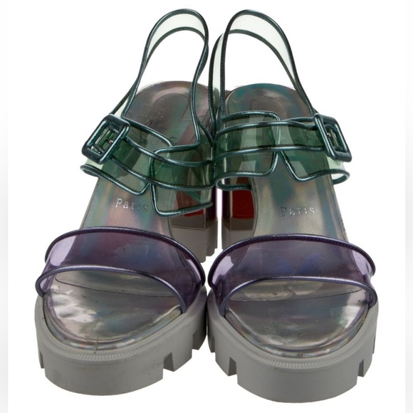Christian Louboutin PVC Heel Sandals - Picture 2 of 5
